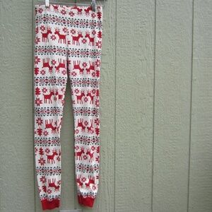 Hanna Andersson‎ Girls' or  Boys' Dear Deer Long John Pajama pants size 14/160cm
